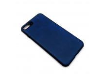 Чехол iPhone 7 Plus/8 Plus Кожа Темно-Синий