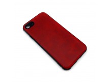 Чехол iPhone 7/8/SE (2020) Кожа Красный