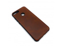 Чехол Honor 9 Lite Кожа Темно-Коричневый