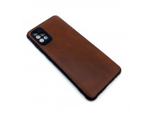 Чехол Samsung A51/M40S (2020) Кожа Темно-Коричневый