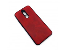 Чехол Xiaomi Redmi 8 (2019) Кожа Красный