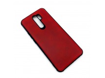 Чехол Xiaomi Redmi 9 (2020) Кожа Красный