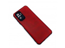 Чехол Xiaomi Redmi Note 10/Note 10S (2021) Кожа Красный