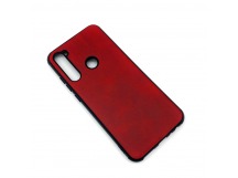 Чехол Xiaomi Redmi Note 8 (2019) Кожа Красный