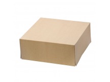 Коробка подарочная картон 250*250*100мм квад/крафт дно + крышка 1/50шт