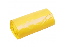 Пакет для мусора ПНД 30л (30шт/рул) 50*60см 15мкм желтый PAKLEEN 1/60рул 