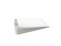 Пакет бумажный 17*9+4см плоское дно, белый, б/печати, Ж  1/100/2000шт