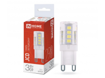 Лампа светодиодная LED-JCD 3Вт 230В G9 4000К 290Лм IN HOME, шт
