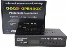 Цифровая ТВ приставка Openbox T8000 DVB-T/T2 металл черный