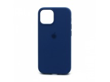 Чехол Silicone Case с лого для Apple iPhone 13 mini/5.4 (полная защита) (020) синий