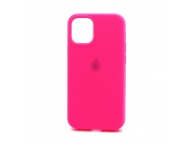 Чехол Silicone Case с лого для Apple iPhone 13 mini/5.4 (полная защита) (047) ярко розовый