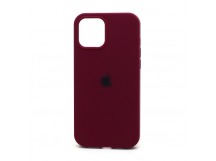 Чехол Silicone Case с лого для Apple iPhone 13 mini/5.4 (полная защита) (052) бордовый