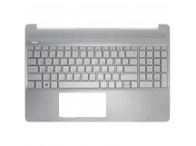 Топ-панель L63578-251 для HP серебряная без подсветки (для моделей без сканера отпечатка)