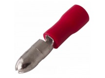 Разъем штекерный изолированный красный, штекер 4 мм 0.5-1.5 кв.мм (РШи-п 1.5-4/РШИп 1,25-4) "Rexant"