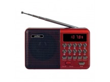 Радиоприемник Perfeo цифровой PALM FM+ 87.5-108МГц/ MP3/ питание USB или 18650/ красный (i90-Red)
