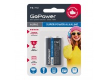 Элемент питания GoPower 6LR61 BL1 Alkaline 9V (1/10/240)