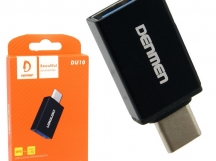 Переходник DENMEN DU10 USB - Type C (черный)