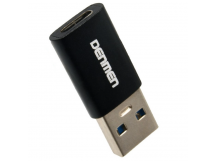 Переходник DENMEN DU13 USB - Type C (черный)