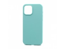 Чехол Silicone Case без лого для Apple iPhone 12 Pro Max/6.7 (полная защита) (021) голубой