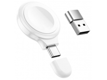 Беспроводное зарядное устройство HOCO CW36 для iWatch (белый)