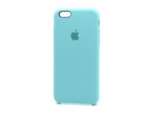 Чехол Silicone Case с лого для Apple iPhone 6/6S (полная защита)(021) голубо