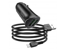 АЗУ HOCO Z39 Farsighted QC3.0 (2-USB/18W) + Lightning кабель (черный)