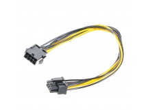 Удлинитель кабеля питания PCI-Express 6+2pin M/ PCI-Express 8pin F, 30см "Cablexpert"