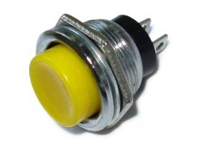Кнопка без фиксации круглая RWD-306 (DS-212) off-(on), 2 контакта, 1A, 250V (жёлтый)