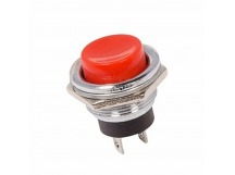 Кнопка без фиксации круглая RWD-306 (DS-212) off-(on), 2 контакта, 1A, 250V (красный)
