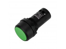 Кнопка EB22 возвратная NO+NC 230В, зелёная "Rexant"