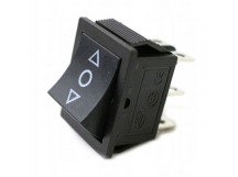 Переключатель без фиксации on-off-on 6 контактов 15A, 250В (чёрный)