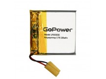 Аккумулятор Li-Pol LP303030 PK1 3.7V 180mAh (толщ.3,0мм, шир.30мм, дл.30мм) "GoPower"