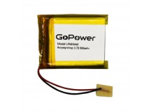 Аккумулятор Li-Pol LP683440 PK1 3.7V 900mAh (толщ.6,8мм, шир.34мм, дл.40мм) "GoPower"