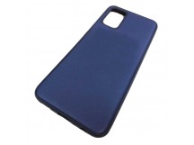                                     Чехол силиконовый Samsung A02s под кожу синий