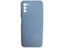                                     Чехол силиконовый Samsung A03s Silicone Cover NANO 2mm бледно-голубой