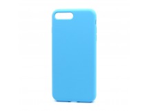 Чехол Silicone Case без лого для Apple iPhone 7/8 Plus (полная защита) (016) голубой