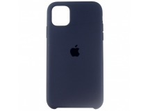 Чехол Silicone Case с лого для Apple iPhone 11 Pro/5.8 (008) темно-синий