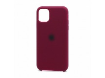 Чехол Silicone Case с лого для Apple iPhone 11 Pro Max/6.5 (052) бордовы