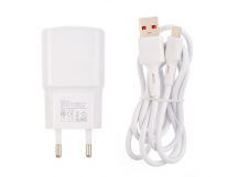 СЗУ VIXION L5m (1-USB/2.1A) + micro USB кабель 1м (белый)