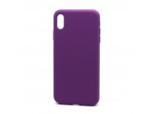 Чехол Silicone Case без лого для Apple iPhone XS Max (полная защита) (045) фиолетовый
