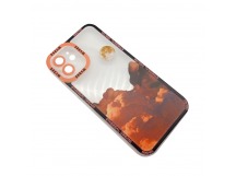 Чехол iPhone 12 (Full Camera/Закат) Силикон Прозрачный 1.5mm