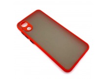 Чехол Samsung A03 Core (2021) Противоударный Матовый Красный