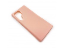 Чехол Samsung S22 Ultra (2022) Силикон Матовый Розовый Песок