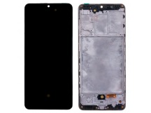 Дисплей для Samsung A315F (A31) в сборе с тачскрином Черный - (AMOLED, с регулировкой подсветки)