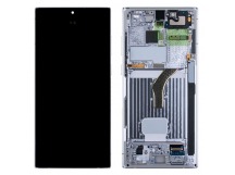 Дисплей для Samsung Galaxy S22 Ultra (S908B) модуль с рамкой Белый - OR (SP)