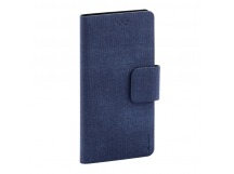                             Универсальный чехол-книжка "Maverick" Slimcase, упаковка пластик, 5,5-6,0", 2XL, джинсовый, голубой