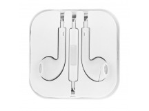 Наушники с микрофоном Apple iPhone (3.5 mm jack) Copi (с лого) белые в блистере