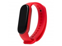 Ремешок - WB13 для "Xiaomi Mi Band 5/Mi Band 6" силиконовый (red) (205864)