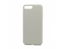Чехол Silicone Case без лого для Apple iPhone 7/8 Plus (полная защита) (010) светло серый