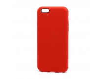 Чехол Silicone Case без лого для Apple iPhone 6/6S (полная защита) (014) красный